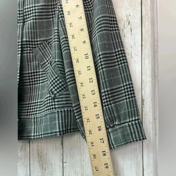 Guess 3/4 Sleeve Jacket size Small Black/White Fall/Winter - Picture 13 of 14